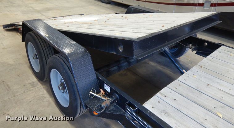 image for item JQ9252 2015 Kaufman  tilt deck equipment trailer