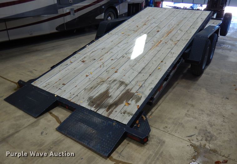 image for item JQ9252 2015 Kaufman  tilt deck equipment trailer