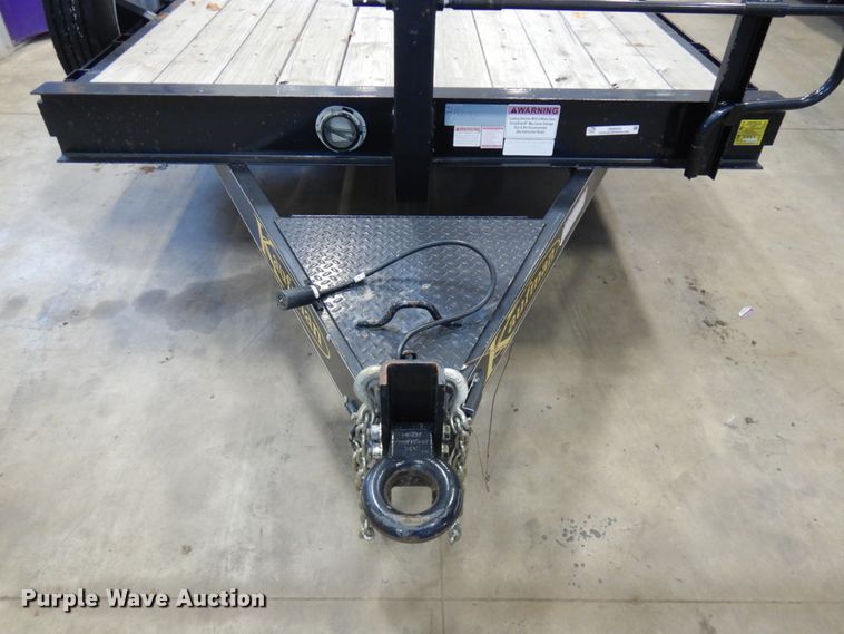 image for item JQ9252 2015 Kaufman  tilt deck equipment trailer