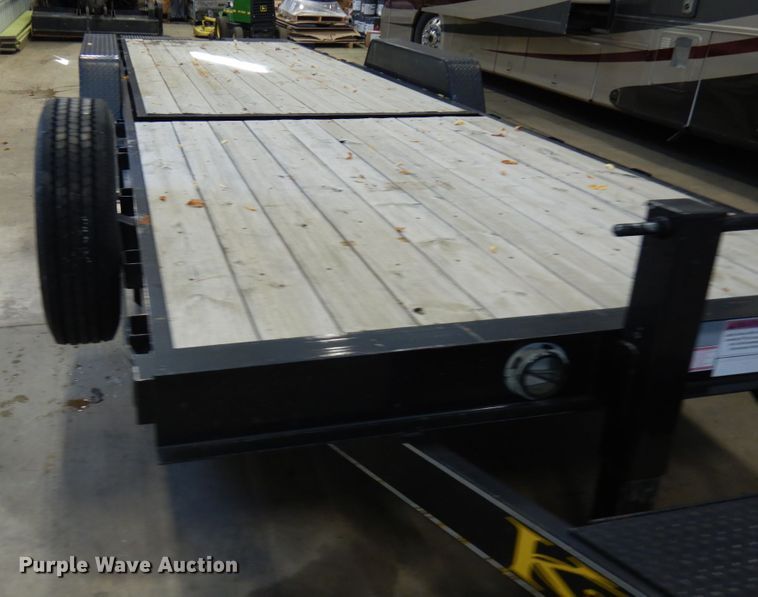 image for item JQ9252 2015 Kaufman  tilt deck equipment trailer