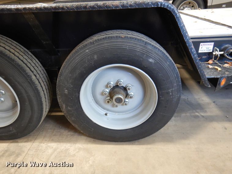 image for item JQ9252 2015 Kaufman  tilt deck equipment trailer