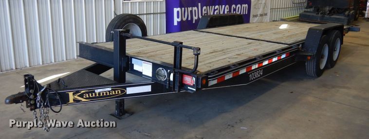 image for item JQ9253 2015 Kaufman  tilt deck equipment trailer