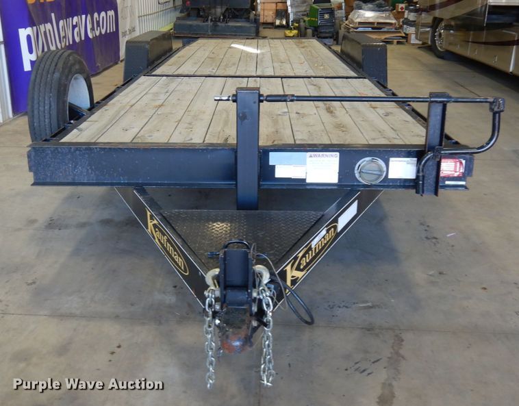 image for item JQ9253 2015 Kaufman  tilt deck equipment trailer