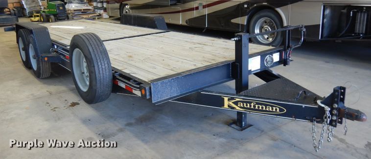image for item JQ9253 2015 Kaufman  tilt deck equipment trailer