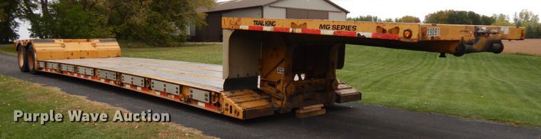 image for item JQ9263 2009 Trail King MG  lowboy equipment trailer