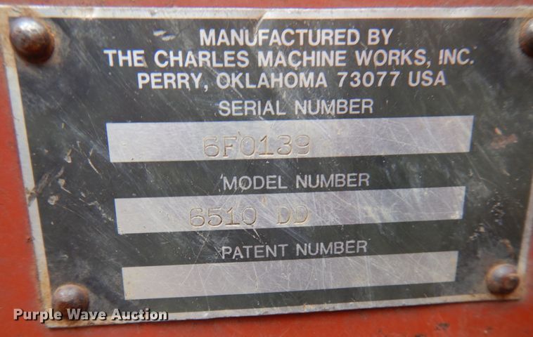 image for item KK9031 1989 Ditch Witch 6510  trencher