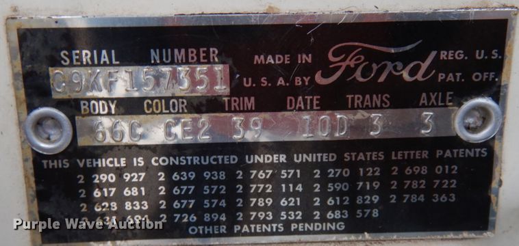 image for item KK9035 1955 Ford Ranchero