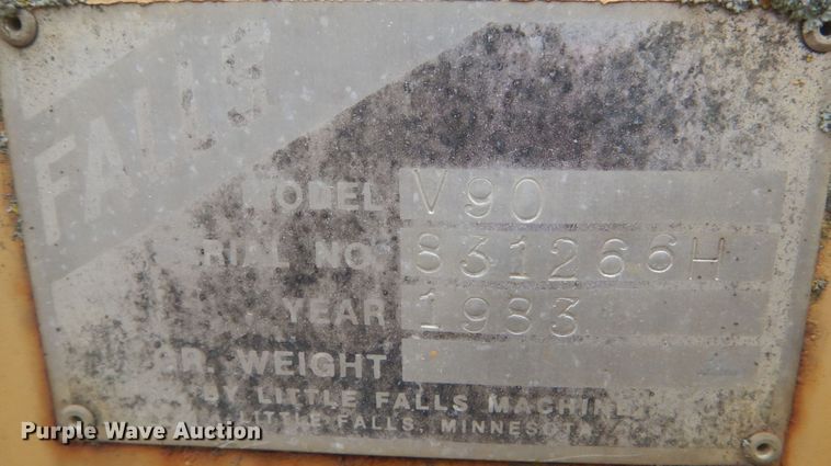 image for item KO9713 Falls V90 snow plow