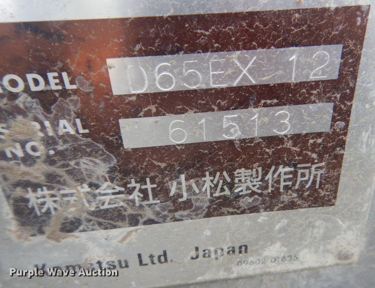 image for item KO9716 1996 Komatsu D65EX-12  dozer