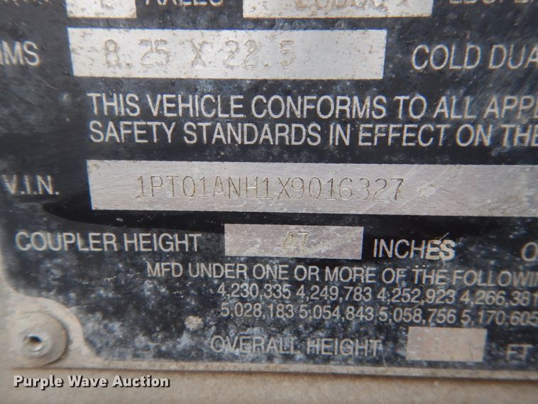 image for item KO9721 1999 Trailmobile  job site trailer