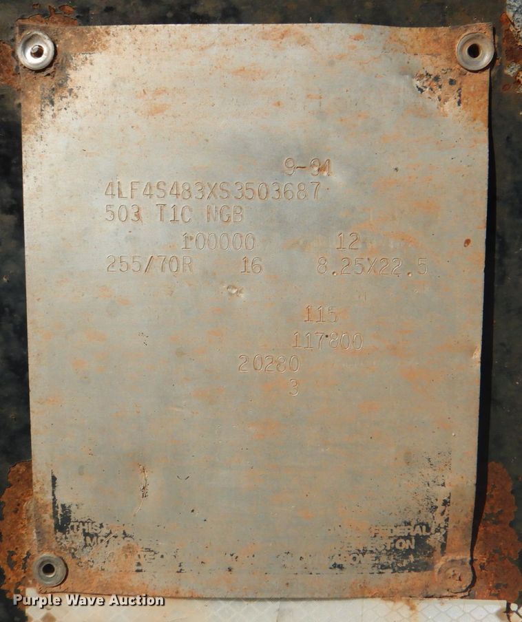 image for item DG1843 1995 Fontaine  lowboy equipment trailer