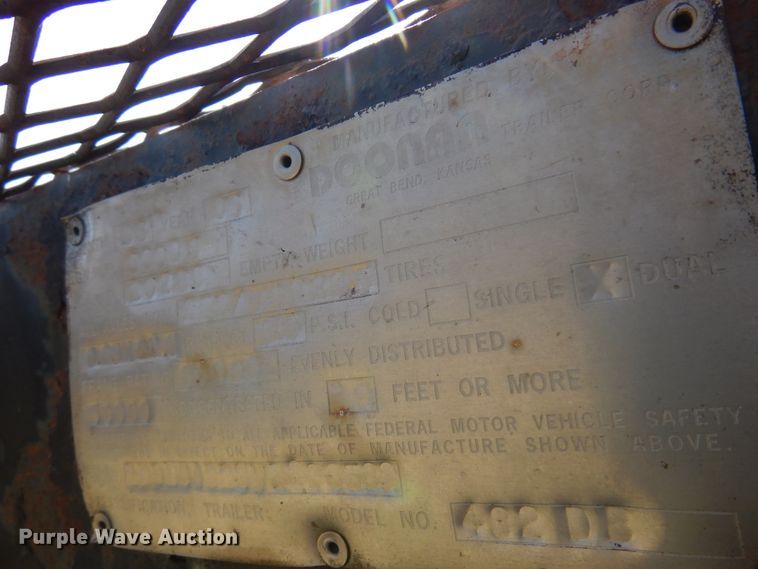 image for item DM5116 1997 Doonan  drop deck equipment trailer