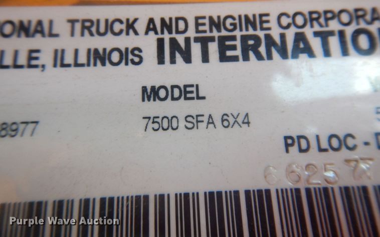 image for item DM5295 2007 International 7500  dump truck