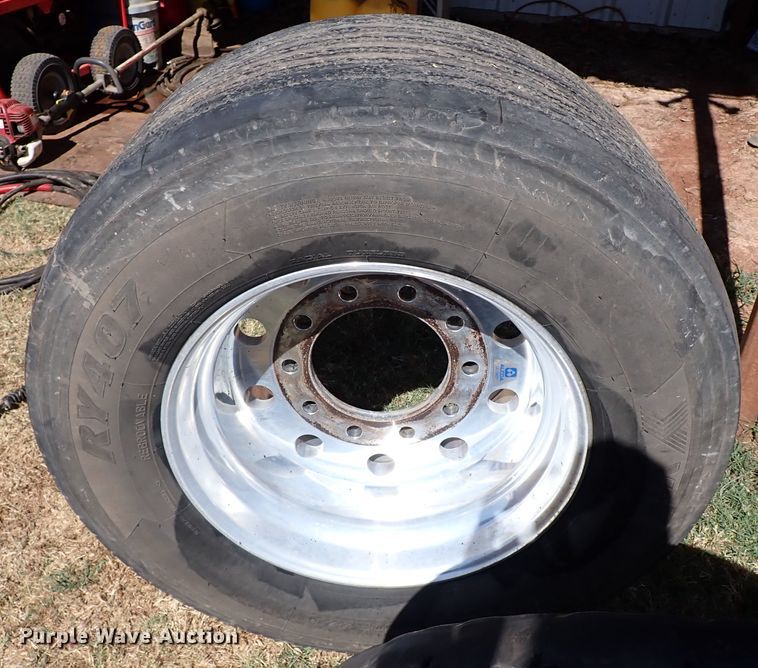 image for item IN9699 (4) 445/50R22.5 tires and wheels