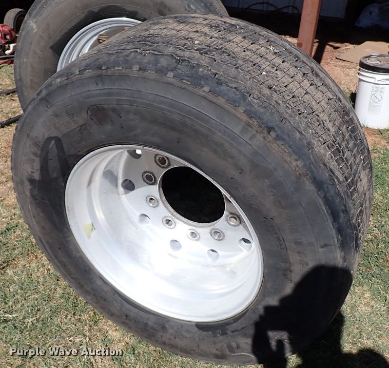 image for item IN9699 (4) 445/50R22.5 tires and wheels