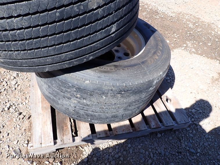 image for item IN9700 (4) 445/50R22.5 tires and wheels