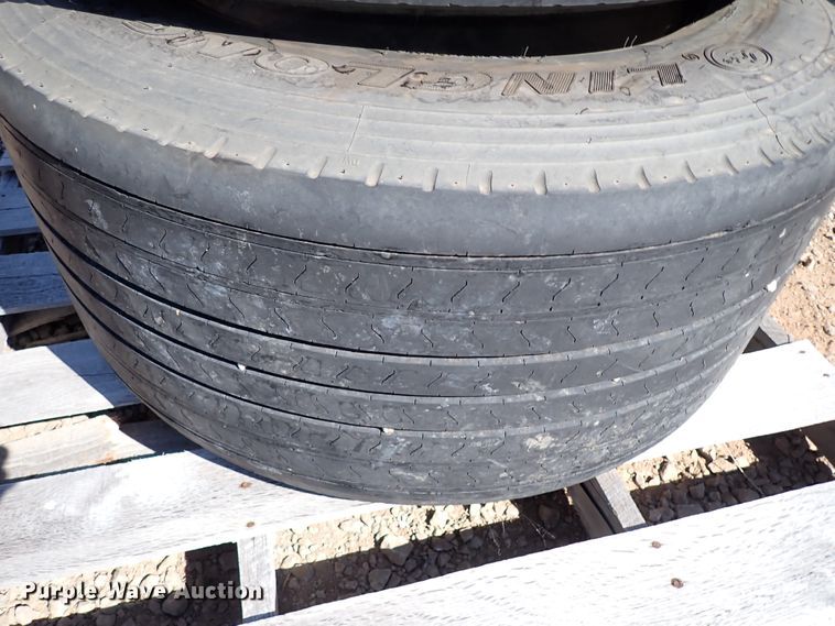 image for item IN9700 (4) 445/50R22.5 tires and wheels