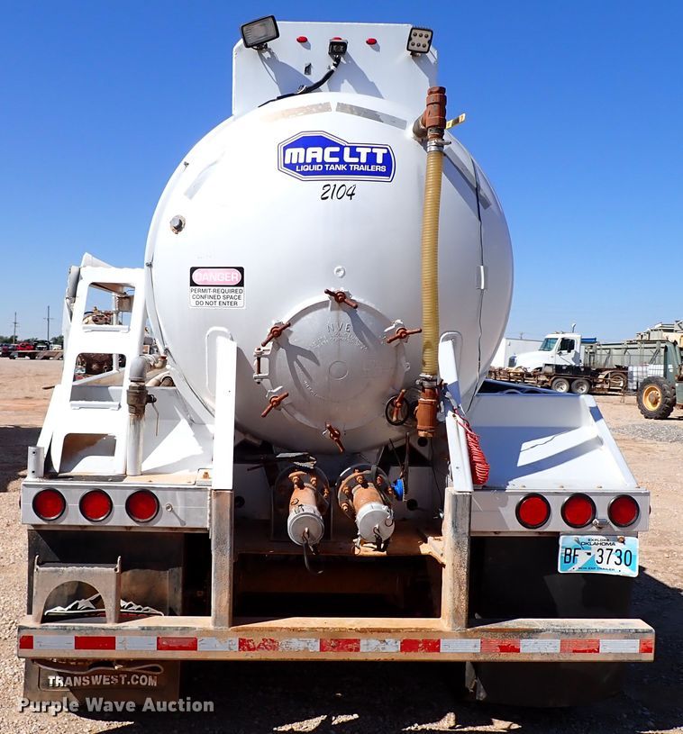 image for item IN9725 2013 Mac LTT Inc  tank trailer