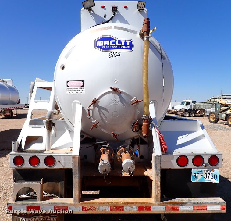 image for item IN9725 2013 Mac LTT Inc  tank trailer