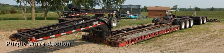 image for item IN9772 1989 Siebert 60T3A  lowboy equipment trailer