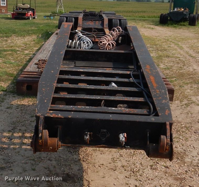 image for item IN9772 1989 Siebert 60T3A  lowboy equipment trailer