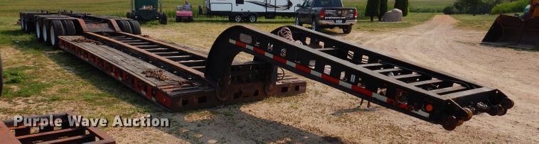 image for item IN9772 1989 Siebert 60T3A  lowboy equipment trailer