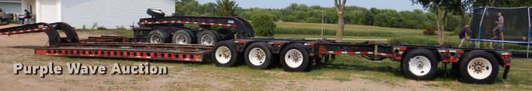 image for item IN9772 1989 Siebert 60T3A  lowboy equipment trailer