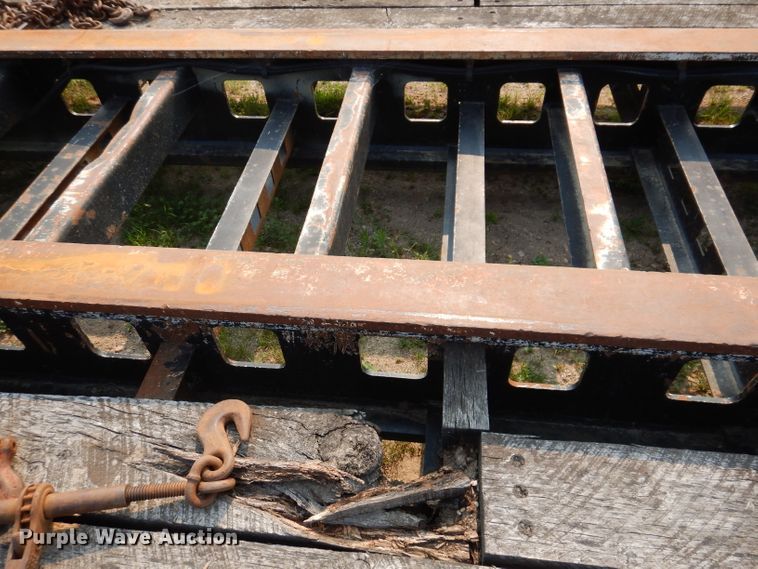 image for item IN9772 1989 Siebert 60T3A  lowboy equipment trailer