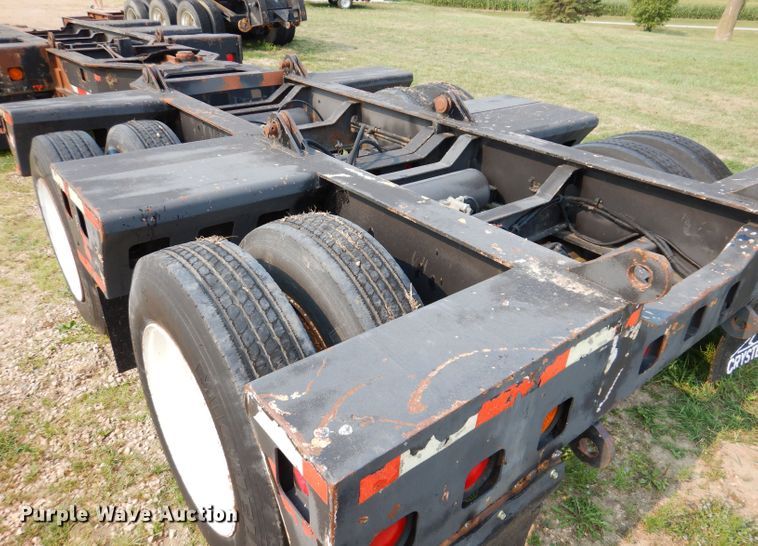 image for item IN9772 1989 Siebert 60T3A  lowboy equipment trailer