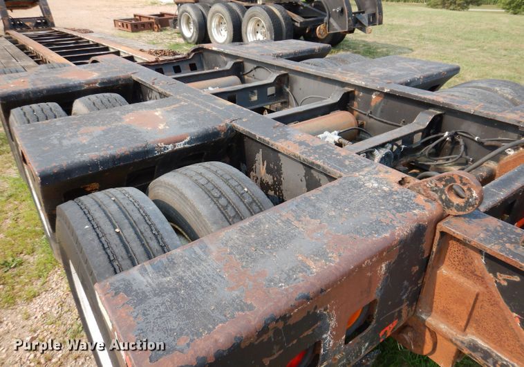 image for item IN9772 1989 Siebert 60T3A  lowboy equipment trailer