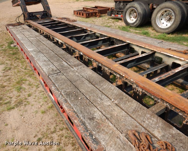 image for item IN9772 1989 Siebert 60T3A  lowboy equipment trailer