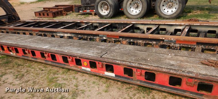image for item IN9772 1989 Siebert 60T3A  lowboy equipment trailer