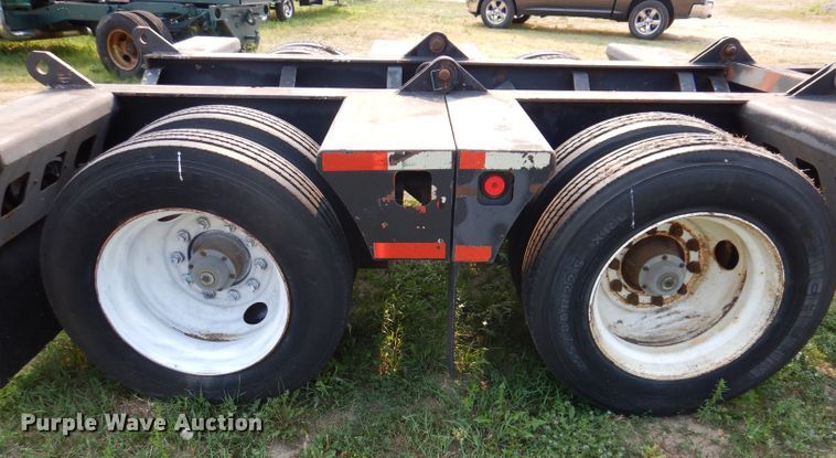 image for item IN9772 1989 Siebert 60T3A  lowboy equipment trailer