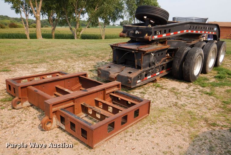 image for item IN9772 1989 Siebert 60T3A  lowboy equipment trailer