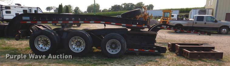 image for item IN9772 1989 Siebert 60T3A  lowboy equipment trailer