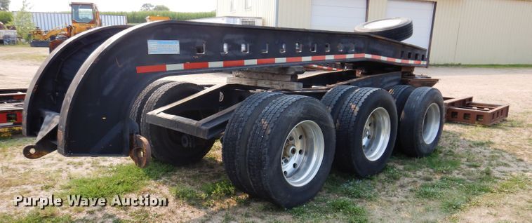 image for item IN9772 1989 Siebert 60T3A  lowboy equipment trailer