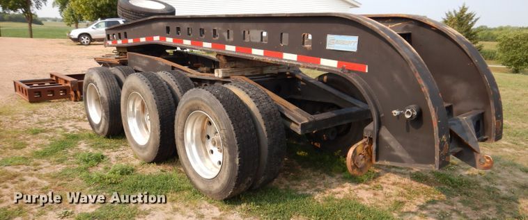 image for item IN9772 1989 Siebert 60T3A  lowboy equipment trailer
