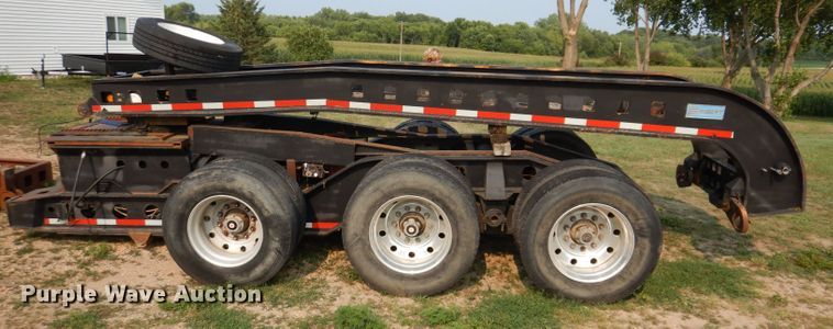 image for item IN9772 1989 Siebert 60T3A  lowboy equipment trailer