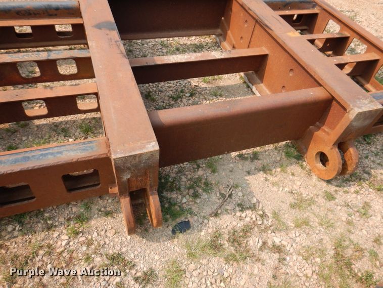 image for item IN9772 1989 Siebert 60T3A  lowboy equipment trailer