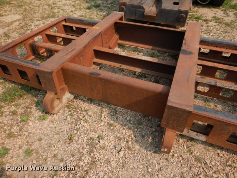 image for item IN9772 1989 Siebert 60T3A  lowboy equipment trailer