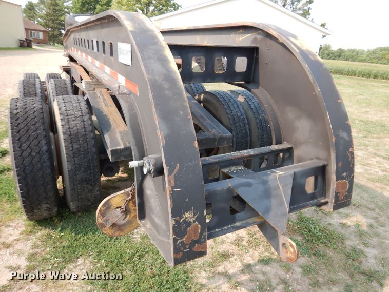 image for item IN9772 1989 Siebert 60T3A  lowboy equipment trailer