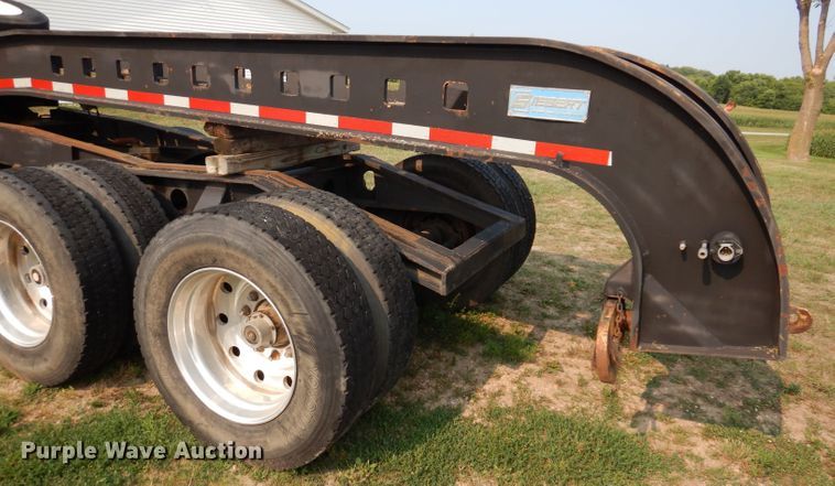 image for item IN9772 1989 Siebert 60T3A  lowboy equipment trailer
