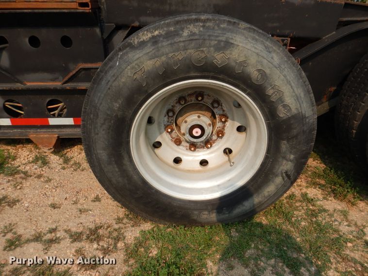 image for item IN9772 1989 Siebert 60T3A  lowboy equipment trailer