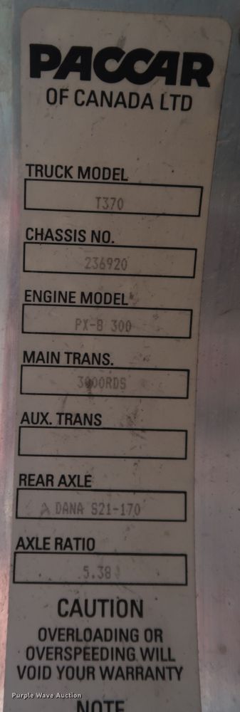 image for item JP9389 2008 Kenworth T370  paper shredder truck