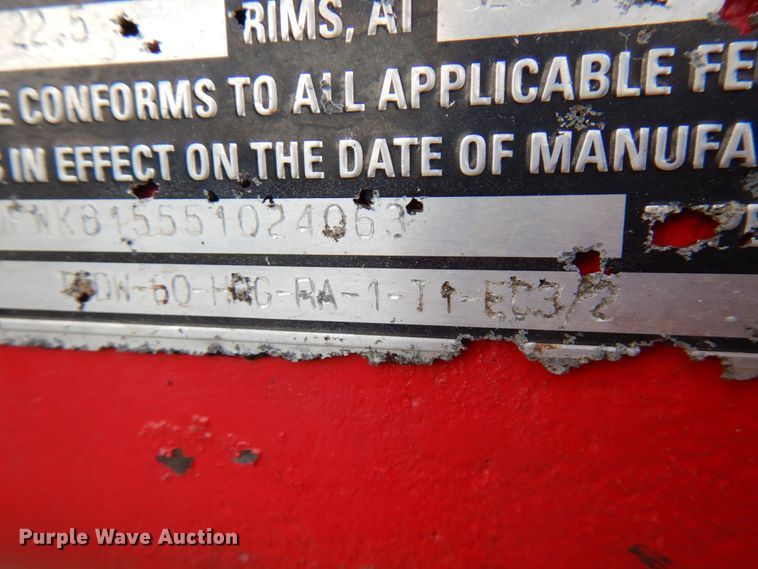 image for item KK9047 2005 Talbert  lowboy equipment trailer