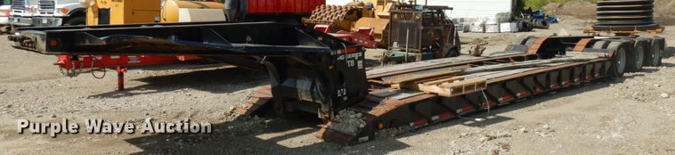 image for item KK9049 1999 Trail King HG Series T8  lowboy equipment trailer
