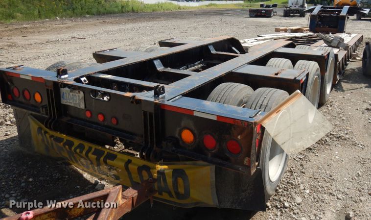 image for item KK9049 1999 Trail King HG Series T8  lowboy equipment trailer