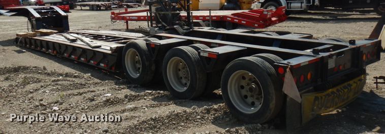 image for item KK9049 1999 Trail King HG Series T8  lowboy equipment trailer