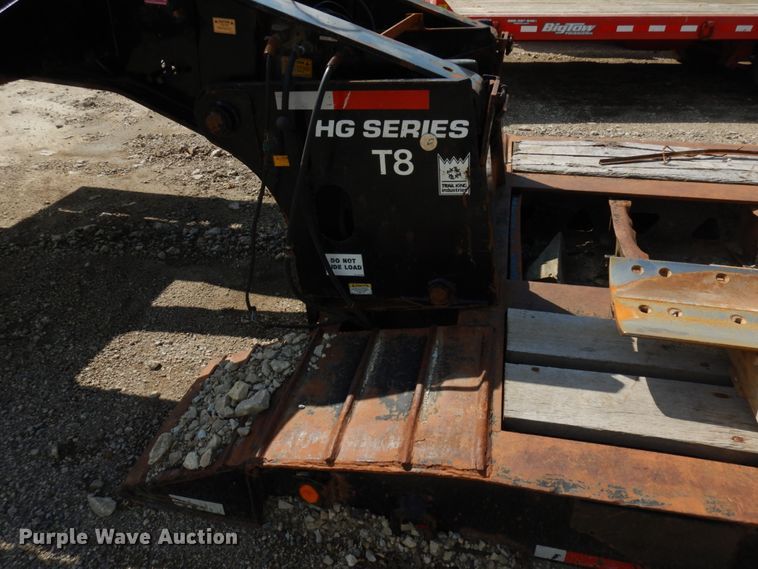 image for item KK9049 1999 Trail King HG Series T8  lowboy equipment trailer