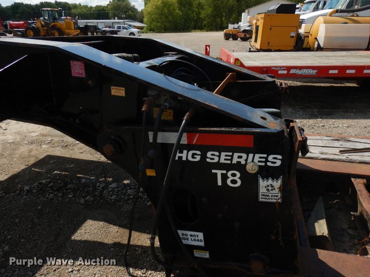 image for item KK9049 1999 Trail King HG Series T8  lowboy equipment trailer